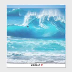 Sticker Vagues bleu marine
