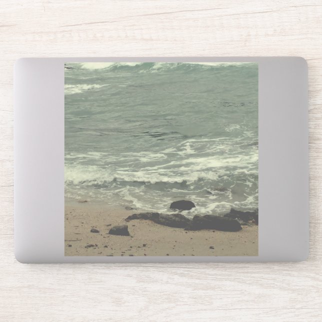 Sticker vagues de l'océan et plage (Ordinateur)