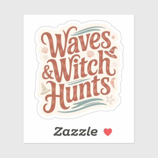 Sticker Vagues et Chasses aux Sorcières Fantastique Littér (Feuille)