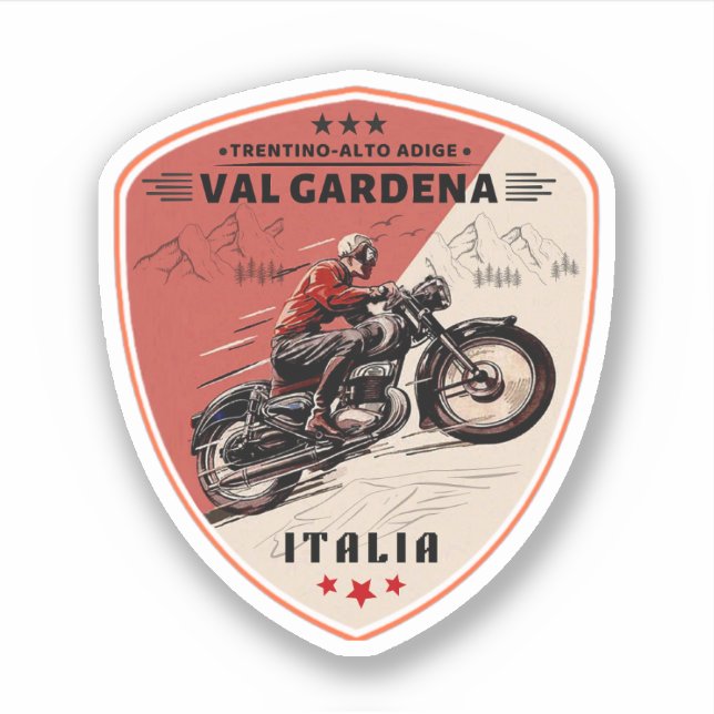 Sticker val gardena italian Motorcycle tour (Devant)