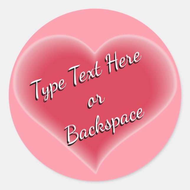 Sticker Valentine Love Sticker Personnaliser (Devant)