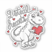 Valentines Jour T Rex Dinosaur Voler Coeurs