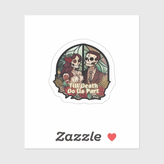 Sticker Valentines Jusqu'À La Mort Faites-Nous Partie Clas (Feuille)