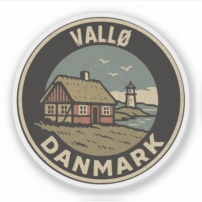 Sticker Vallø, Danemark Danmark  (Devant)