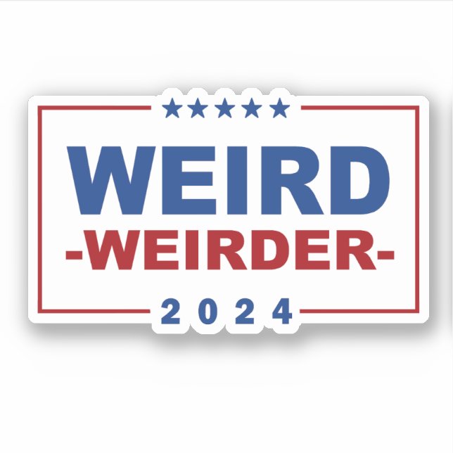 Sticker Vance anti-Trump - bizarre 2024 (Devant)