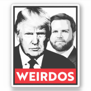 Sticker Vance anti-Trump - Weirdos