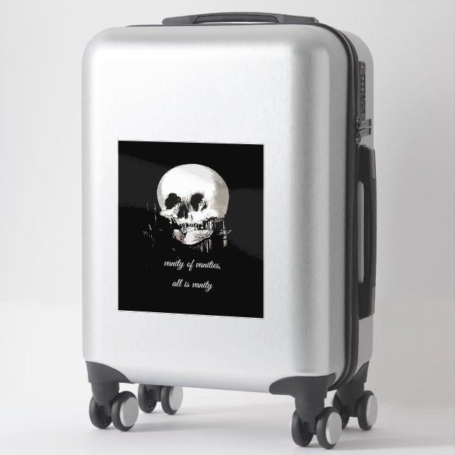 Sticker Vanity of Vanities All Is Vanity Ecclesiastes (Sur valise)