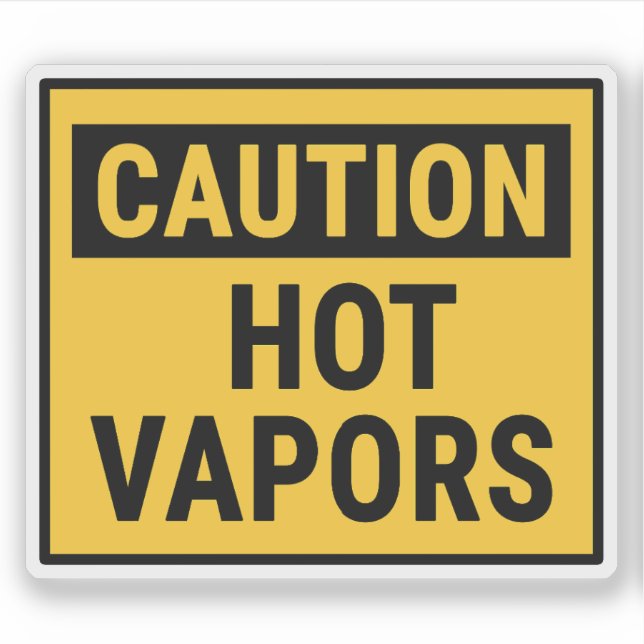 Sticker Vapeurs de prudence (Devant)