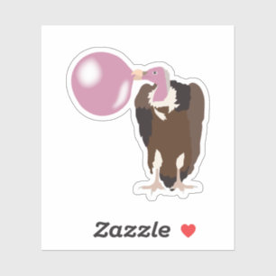 Sticker Vautour de la bulle soufflant la bulle
