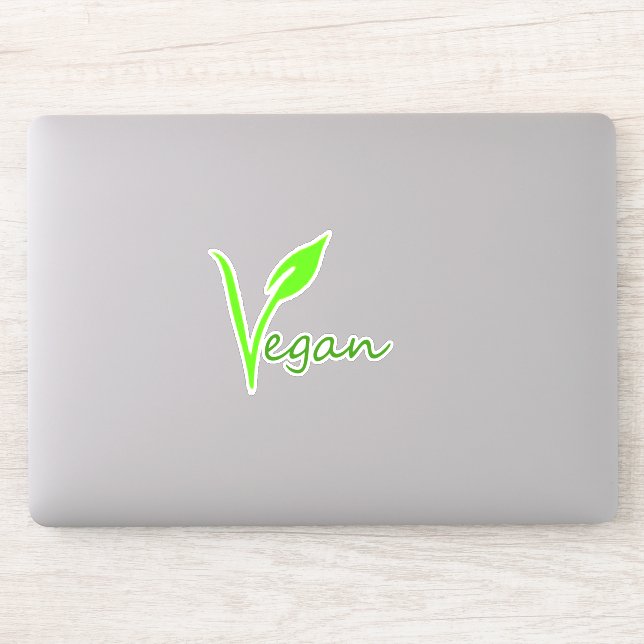 Sticker végétalien (Ordinateur)