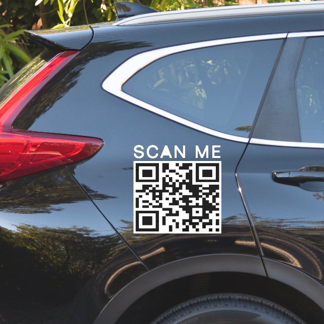 Sticker Véhicule de paiement de site Web de code QR numéri (Coté voiture)