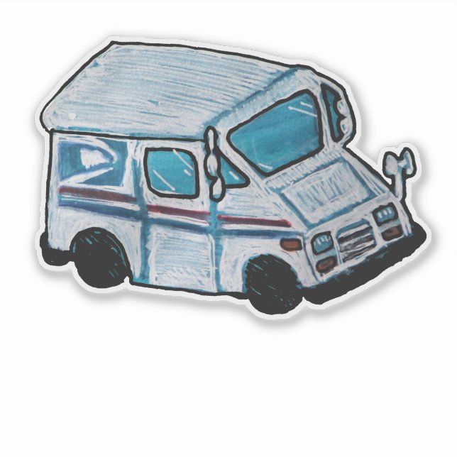 Sticker Véhicule du transporteur de courrier (Devant)