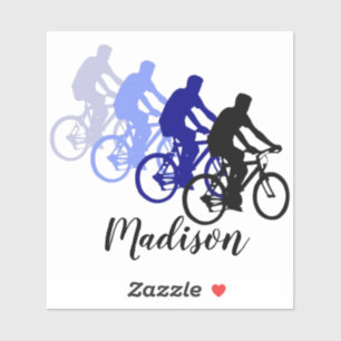 Sticker Vélo Cyclisme Sport Nom personnalisé