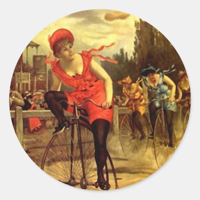 Sticker Vélo tendance Course Vélo Vintage (Devant)