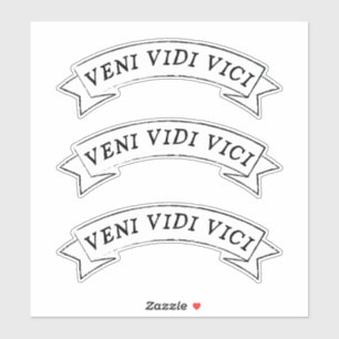 Sticker VENI VIDI VICI - Je suis venu j'ai vu j'ai conquis