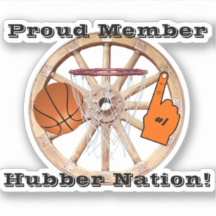 Sticker Ventilateur de basket-ball de la nation Hubber
