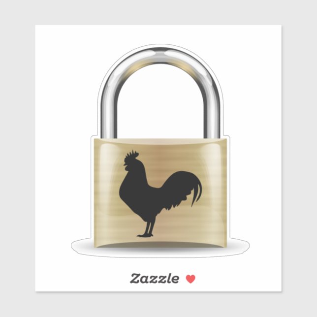 Sticker Verrouillé dans la chasteté (Feuille)
