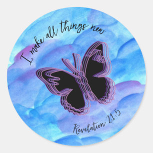 Sticker Verse Papillon - Apocalypse 21:5