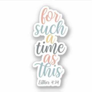 Sticker Verset de la Bible chrétienne | Pour un temps comm