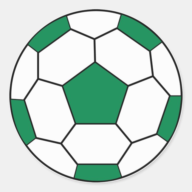 Sticker vert balle de football (Devant)