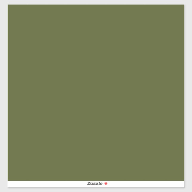 Sticker Vert de l'armée (couleur solide) (Feuille)