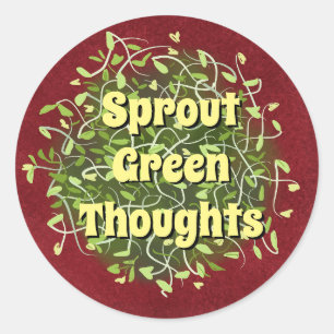 Sticker vert sain source de vie