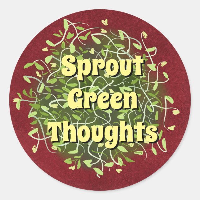Sticker vert sain source de vie (Devant)