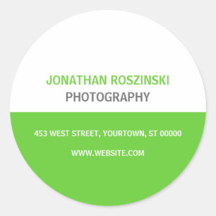 Sticker vert texte simple