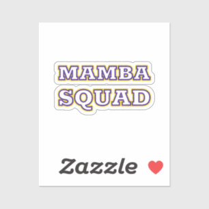 Sticker Vêtements drôles de Mamba Squad pour amateur de se