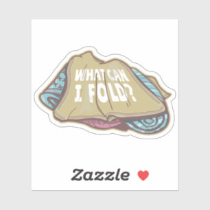 Sticker Vêtements pliants, jour de lessive