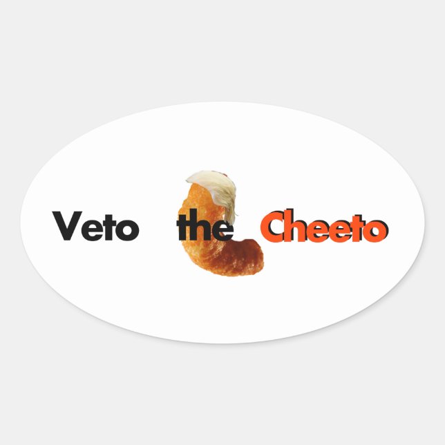 Sticker Veto the Cheeto (Devant)