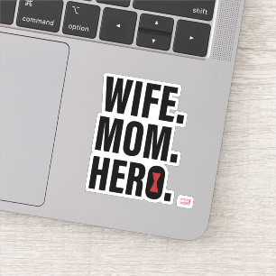 Sticker Veuve noire Femme. Mère. Héroïne.