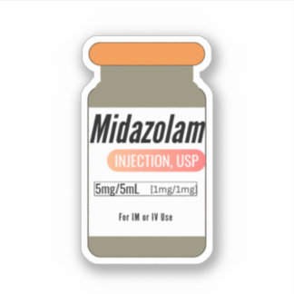 Sticker Vial pour médicaments Versed Midazolam