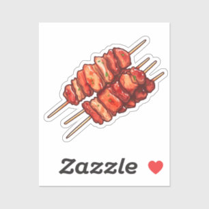Sticker Viande de dessin animé
