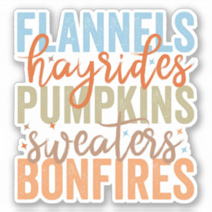 Sticker Vibes d'automne amusantes