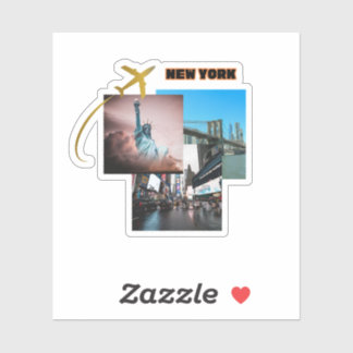 Sticker Vibes de New York - Collage de voyage urbain
