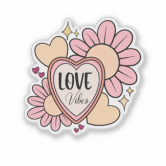 Sticker Vibrations d'amour