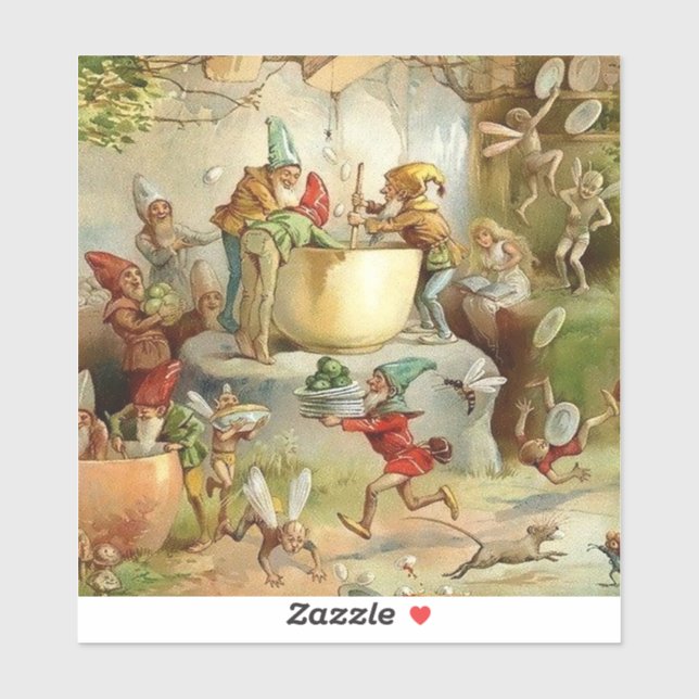 Sticker “Victorian Fairies” by E S Hardy (Feuille)