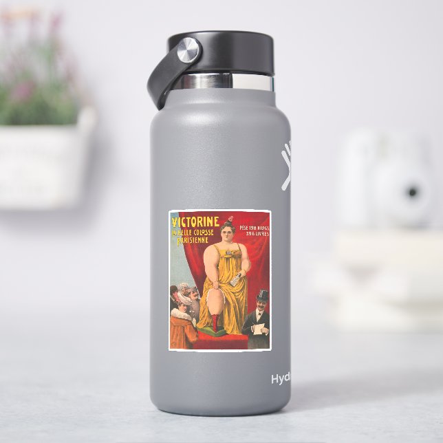 Sticker Victorine, La Belle Grande Femme Parisienne (HydroFlask)