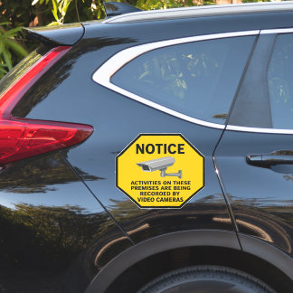 Sticker Video Surveillance Notice Sign