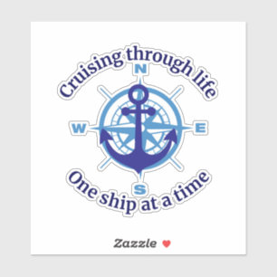 Sticker Vie de croisière nautique