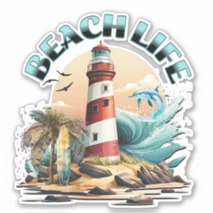 Sticker Vie de plage