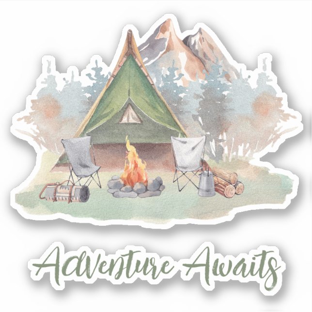 Sticker Vie du camping (Devant)