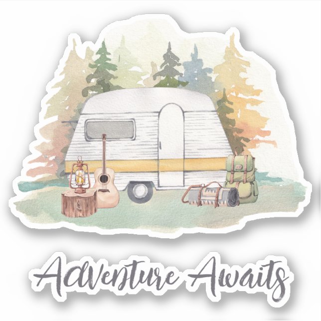 Sticker Vie du camping (Devant)