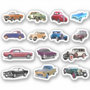 Sticker Vieilles voitures classiques
