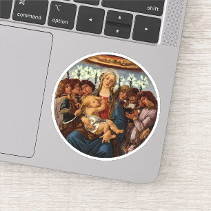 Sticker Vierge et enfant avec huit anges par Botticelli