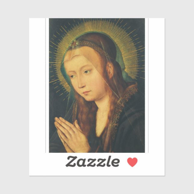 Sticker Vierge Marie en prière (Feuille)