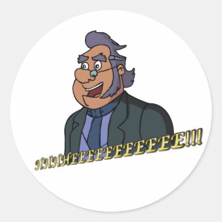 Sticker Vieux Homme, Glossy