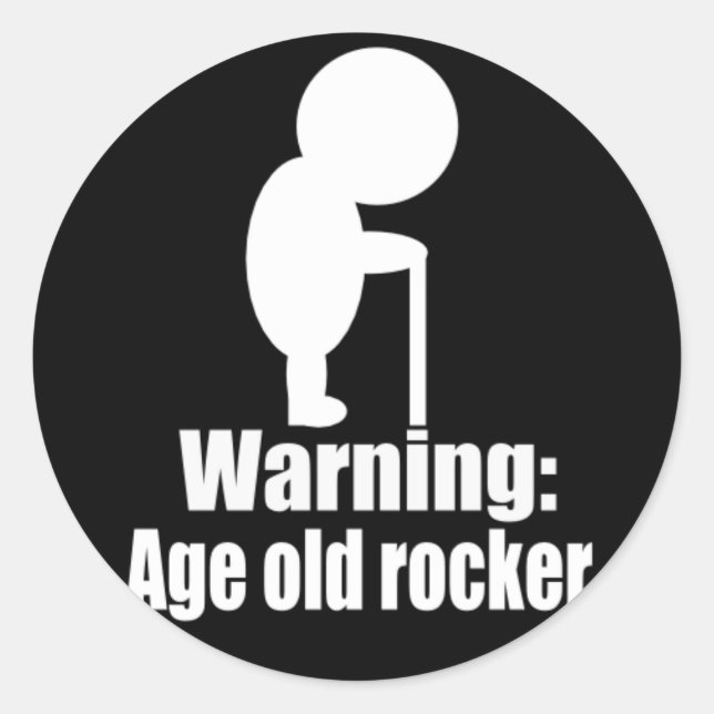 Sticker vieux Rocker (Devant)