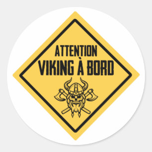 Sticker Viking à bord